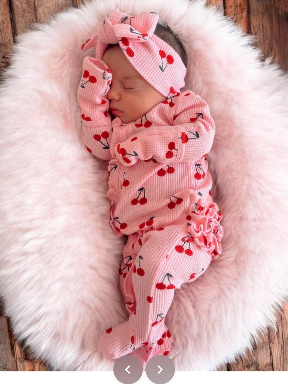 Spearmint love organic ruffle onesie headband not included !
